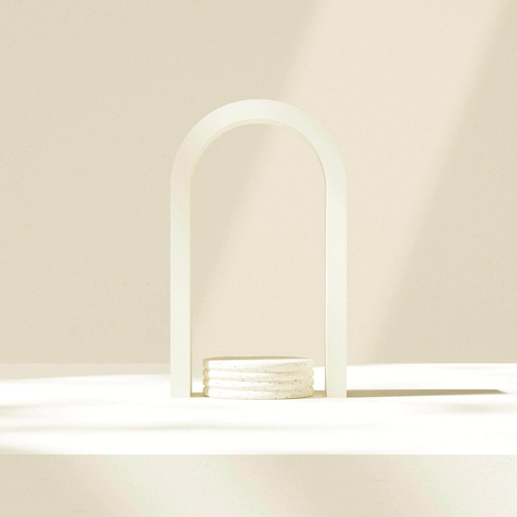 Concentric sculptural rings — every signal traced to its center